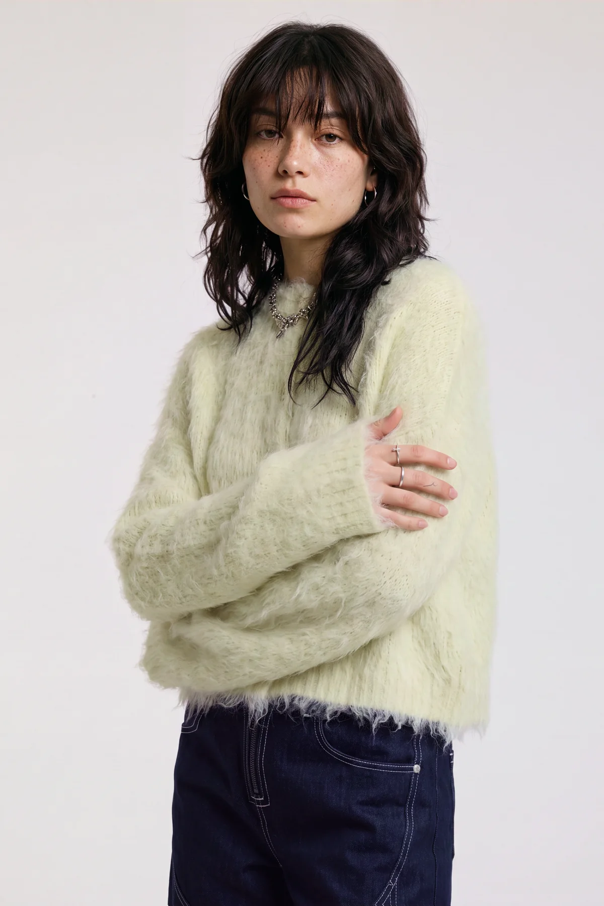 AI-generated version of the Fugazee mohair sweater shot