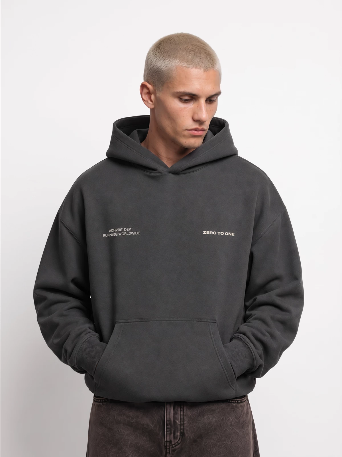 Zero to One studio hoodie campaign shot